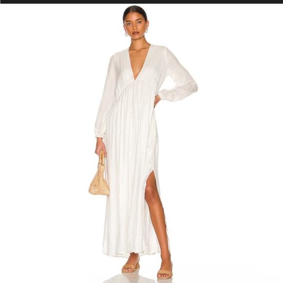 solid flowy dress Queendancer Women White Lace Long Sleeves Flowy A Line Short Graduation  Dress Scoop Neck Embroidered Little White Dress – queendanceruk main image 0